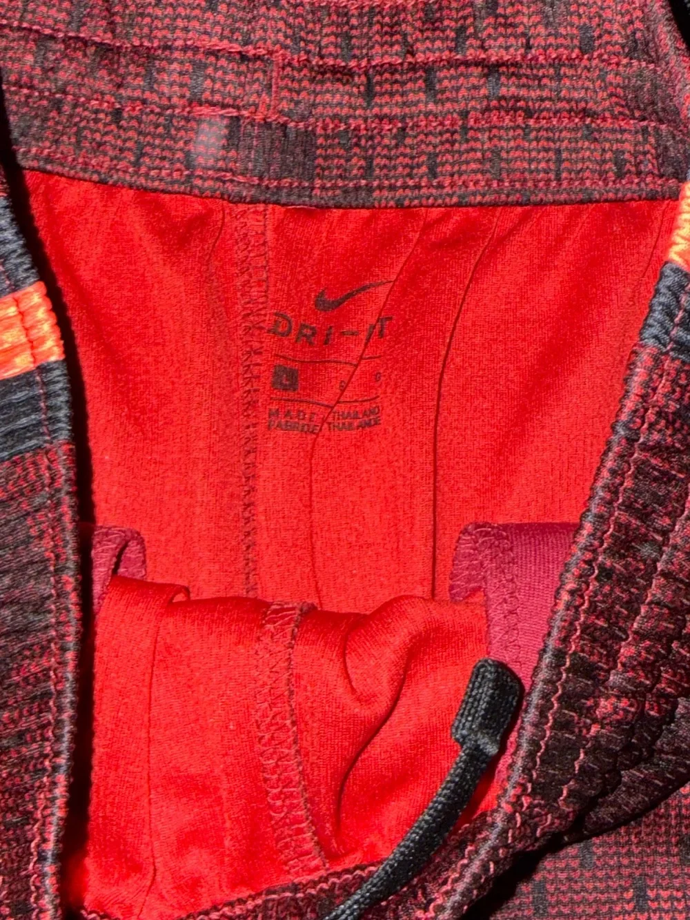 Nike Boys Red and Black Athletic Mesh Shorts
